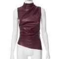 Elysée Asymmetrical Ruched Tank Top