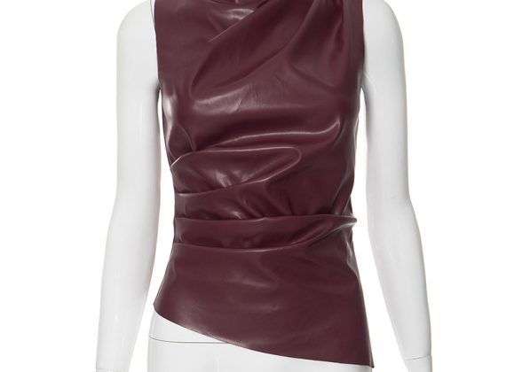 Elysée Asymmetrical Ruched Tank Top