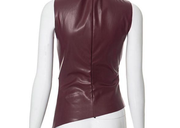 Elysée Asymmetrical Ruched Tank Top
