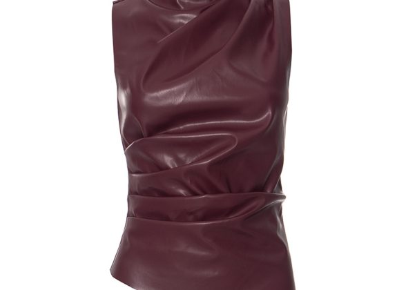 Elysée Asymmetrical Ruched Tank Top