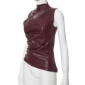 Elysée Asymmetrical Ruched Tank Top