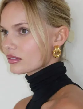 Aurora Steel Stud Earrings – Timeless Elegance for Every Occasion