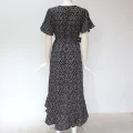 Boho Chic: Summer Maxi Dress - Floral Print, V-Neck, Bohemian Style