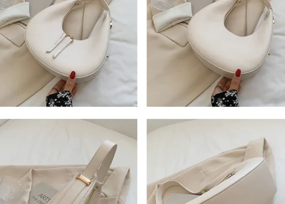 Luna Half-Moon Handbag | Elegant Shoulder Bag for Women