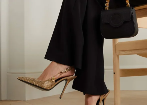 Ravissante Luxury Rhinestones Sequined Buckle Women Pumps