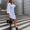 Casual Elegance Shirt Dress – Timeless Button Front Style for Every Season