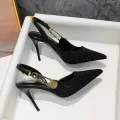 Ravissante Luxury Rhinestones Sequined Buckle Women Pumps