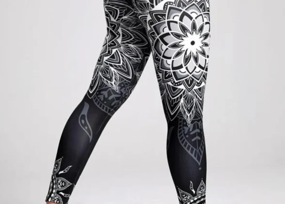 AuraFlex Leggings - Kaleidoscope-Printed High-Waist Booty-Lifting Leggings for Women