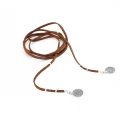 Boho Velvet Choker - Gothic Black Velvet Necklace with Round Pendant