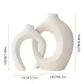Elysian Vases – Modern Hollow Ceramic Vase Set of 2 for Stylish Home Decor