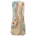 Caramel Delight: Elegant Sleeveless A-Line Dress for Women – Chic Summer Style