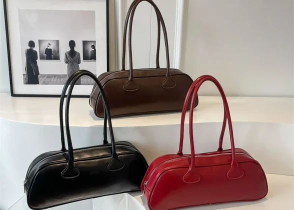 Adaier Retro Zipper Shoulder Bag for Women | Light Luxury Handbag