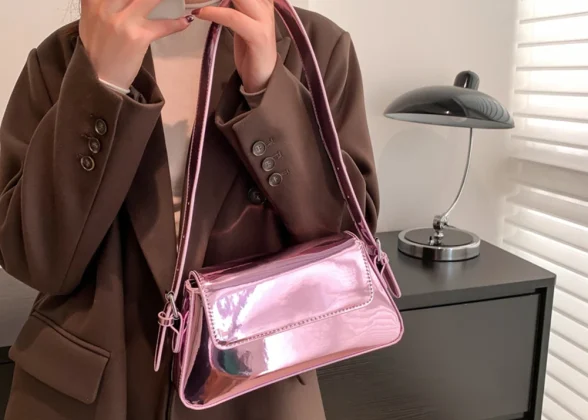 Chloe Charme Luxury Designer Handbag | Chic Silver Armpit Bag for Women