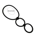 Ruban Noir Necklace: Minimalist Bohemian Choker for Women