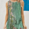 Jardin Garden Print Dress | Women's Casual Dress with Pockets | Chic Summer Evening Fashion