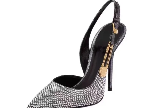 Ravissante Luxury Rhinestones Sequined Buckle Women Pumps