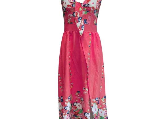 Summer Charm: Vibrant Bohemian Spaghetti Strap Dress - A Must-Have for Summer 2024