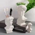 Nordic David Vase: Versatile Hydroponic Flower Pot and Makeup Brush Storage