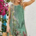 Jardin Garden Print Dress | Women's Casual Dress with Pockets | Chic Summer Evening Fashion