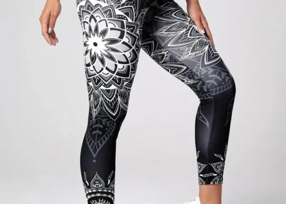 AuraFlex Leggings - Kaleidoscope-Printed High-Waist Booty-Lifting Leggings for Women