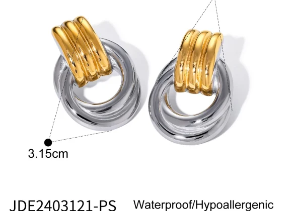 Aurora Steel Stud Earrings – Timeless Elegance for Every Occasion