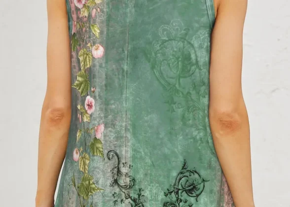 Jardin Garden Print Dress | Women's Casual Dress with Pockets | Chic Summer Evening Fashion