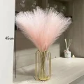 Pompous Dreams: 10PCS Faux Fluffy Pampas Grass Stems for Boho Home Decor and Floral Arrangements