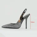 Ravissante Luxury Rhinestones Sequined Buckle Women Pumps