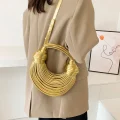 LuxeKnot – Exquisite Handwoven Noodle Evening Clutch for the Modern Woman