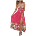 Summer Charm: Vibrant Bohemian Spaghetti Strap Dress - A Must-Have for Summer 2024