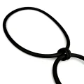 Ruban Noir Necklace: Minimalist Bohemian Choker for Women