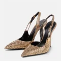 Ravissante Luxury Rhinestones Sequined Buckle Women Pumps