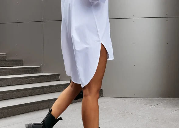 Casual Elegance Shirt Dress – Timeless Button Front Style for Every Season