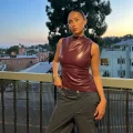 Elysée Asymmetrical Ruched Tank Top