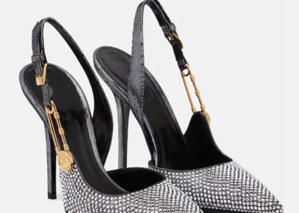 Ravissante Luxury Rhinestones Sequined Buckle Women Pumps