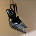 Ravissante Luxury Rhinestones Sequined Buckle Women Pumps
