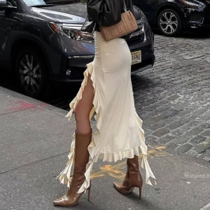 Tassel Charm High Waist Skirt for Women