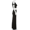 Boho Bandage Maxi Ensemble: Y2K Streetwear Two-Piece Dress Set for Women
