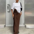 Obsidian - Elegant Black Satin Trumpet Skirt for Women