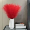 Pompous Dreams: 10PCS Faux Fluffy Pampas Grass Stems for Boho Home Decor and Floral Arrangements