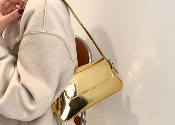 Chloe Charme Luxury Designer Handbag | Chic Silver Armpit Bag for Women