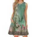 Jardin Garden Print Dress | Women's Casual Dress with Pockets | Chic Summer Evening Fashion