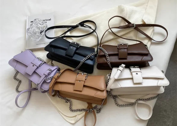 Vera Cuir – Elegant Vintage Luxury Chain Shoulder Bag for Women | Stylish Flap Crossbody Handbag