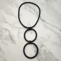 Ruban Noir Necklace: Minimalist Bohemian Choker for Women