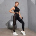Allure Leggings: Sexy Mesh High Waist Push-Up Fitness Tights for Women