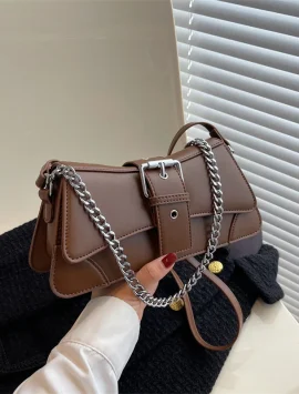 Vera Cuir – Elegant Vintage Luxury Chain Shoulder Bag for Women | Stylish Flap Crossbody Handbag