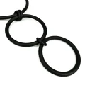 Ruban Noir Necklace: Minimalist Bohemian Choker for Women