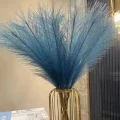 Pompous Dreams: 10PCS Faux Fluffy Pampas Grass Stems for Boho Home Decor and Floral Arrangements