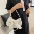 Pearl - Retro Luxury Designer Handbag with Bow | Crossbody Bags for Women