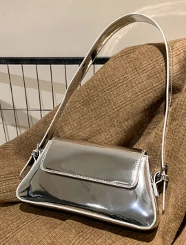 Chloe Charme Luxury Designer Handbag | Chic Silver Armpit Bag for Women